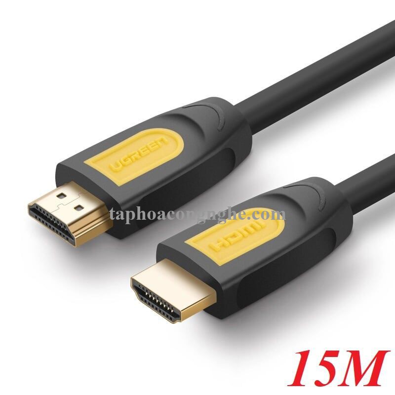 Ugreen 11106 15M màu Vàng Cáp tín hiệu HDMI chuẩn 1.4 hỗ trợ phân giải 4K * 2K HD101 30011106